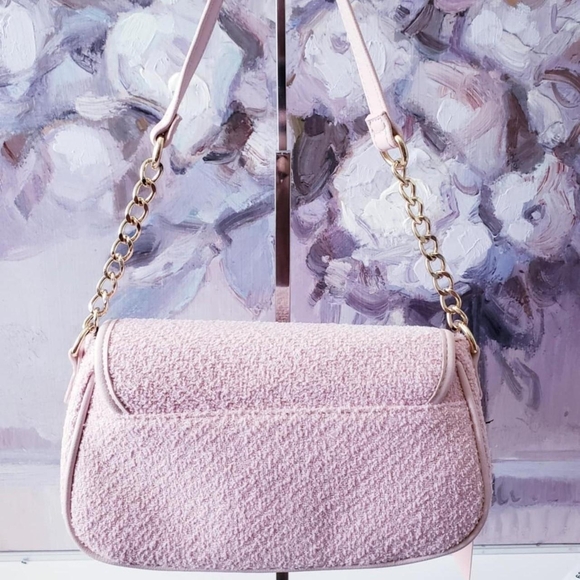 Pink Juicy Couture Tweed Shoulder Bag - Picture 2 of 5